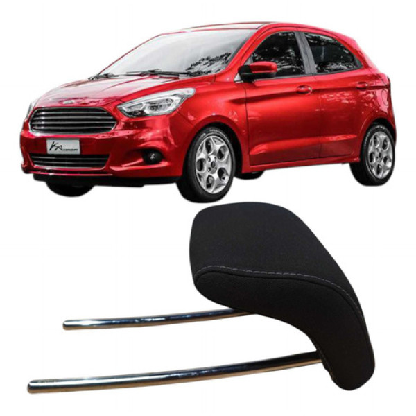 Encosto Cabeça Traseiro Direito Ford Ka 2015 1.0 3c Preto