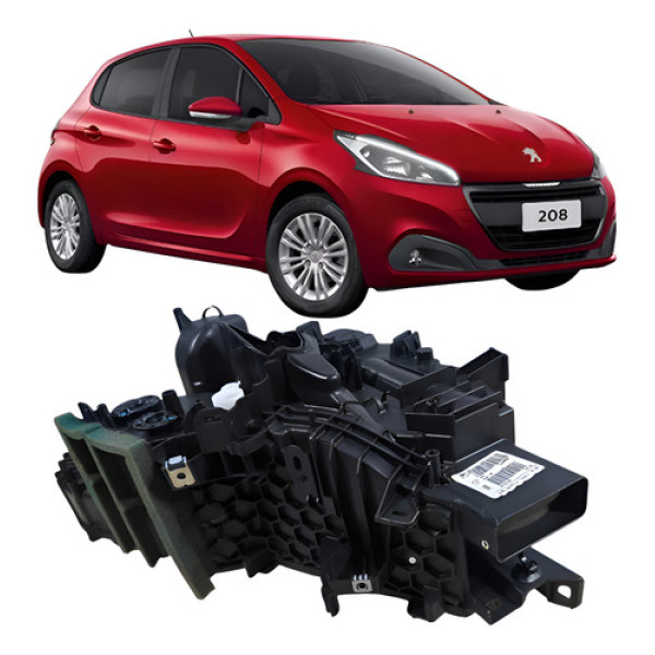 Carcaça Caixa Evaporadora Ar Peugeot 208 1.2 3c 2019 Prata  Prata