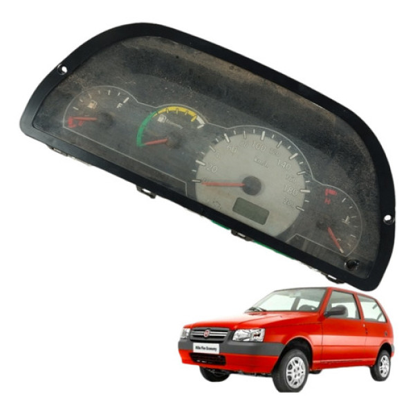 Painel Instrumento Fiat Uno Mille 2009 2012 Preto Preto