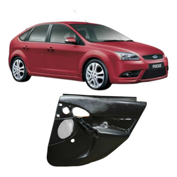 Forro Porta Traseira Direita Ford Focus 1.6 2008 Original Preto