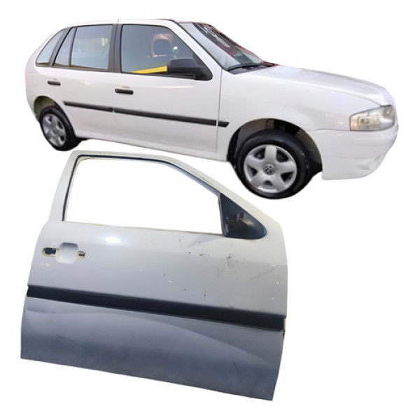 Porta Dianteira Direito Volkswagen Gol G3 2005-2014 Branco Dianteira Direito Branco