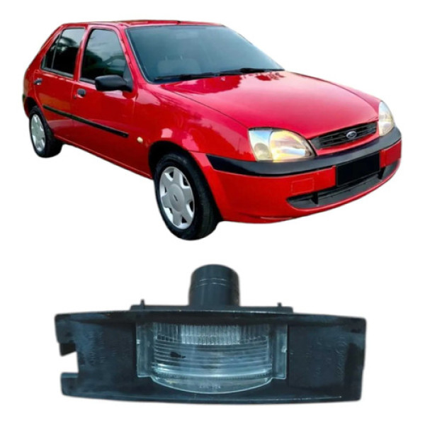 Luz Placa Traseira Ford Fiesta 2000 4p 1.0 Original 