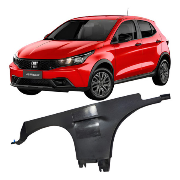 Soleira Interna Inferior Coluna Central Direito Argo 2023  Preto