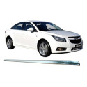 Friso Porta Traseira Esquerda Gm Cruze Sedan 2014 Original Prateado