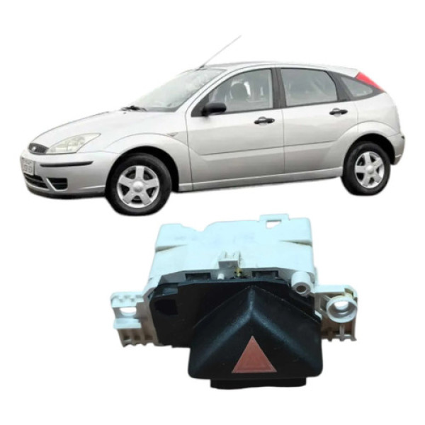  Interruptor Botão Alerta Ford Focus 2007 1.6 Original  Branco