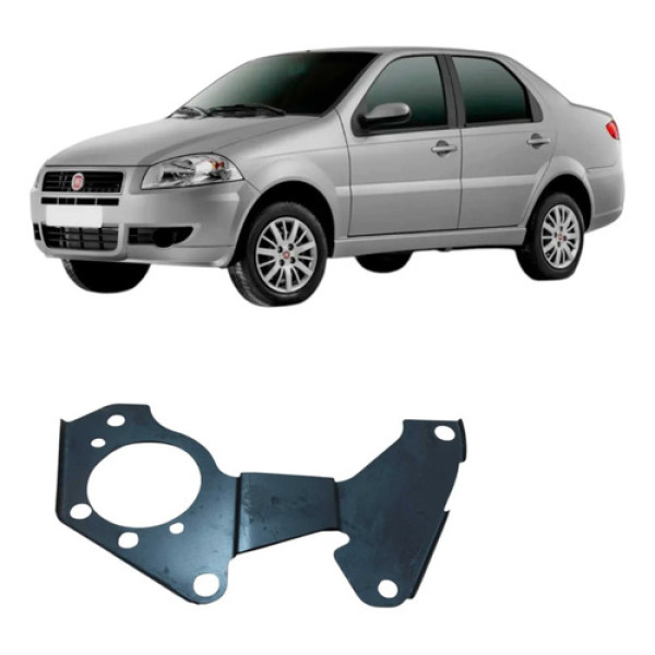 Chapa Flange Proteção Cambio Fiat Siena 2013 1.0 Original