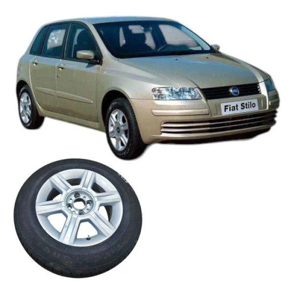 Roda Liga 15 4 Furos Fiat Stilo 1.8 2003 46834935 Prateado