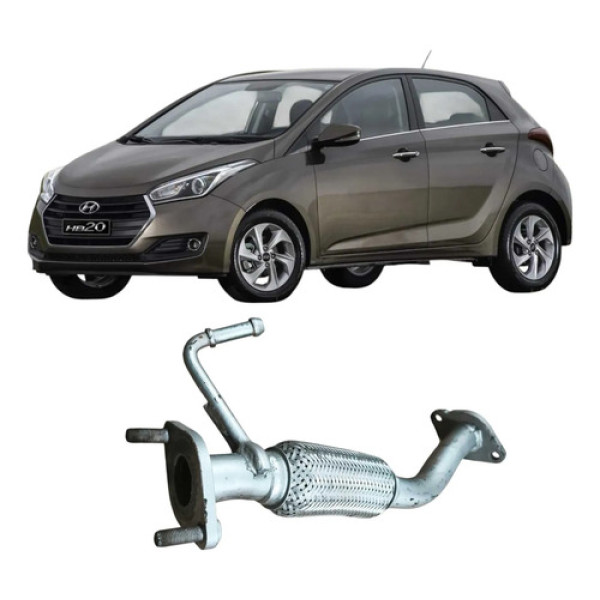Sanfona Escapamento Hyundai Hb20 2016 1.0 3c Original