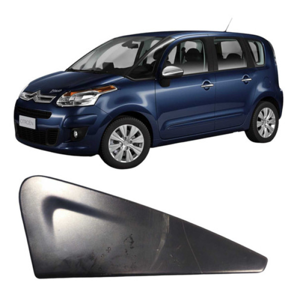 Acabamento Retrovisor Esquerdo C3 Picasso 1.5 2014 968142547 Preto