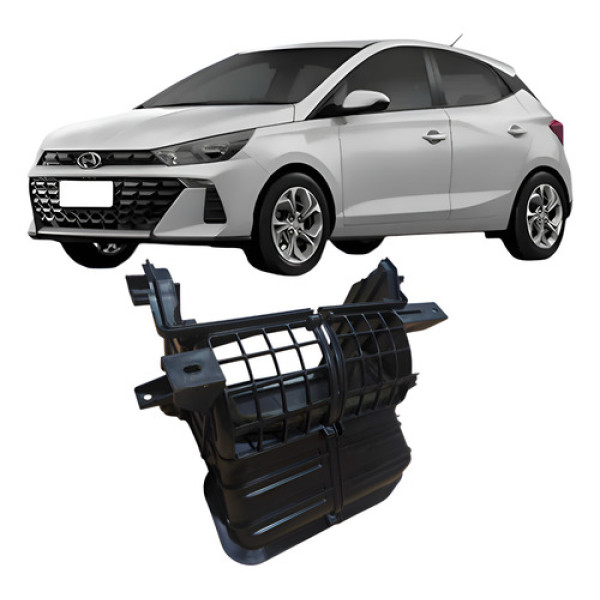Carcaça Caixa Evaporadora Hyundai Hb20 2021 Preto - Preto Preto