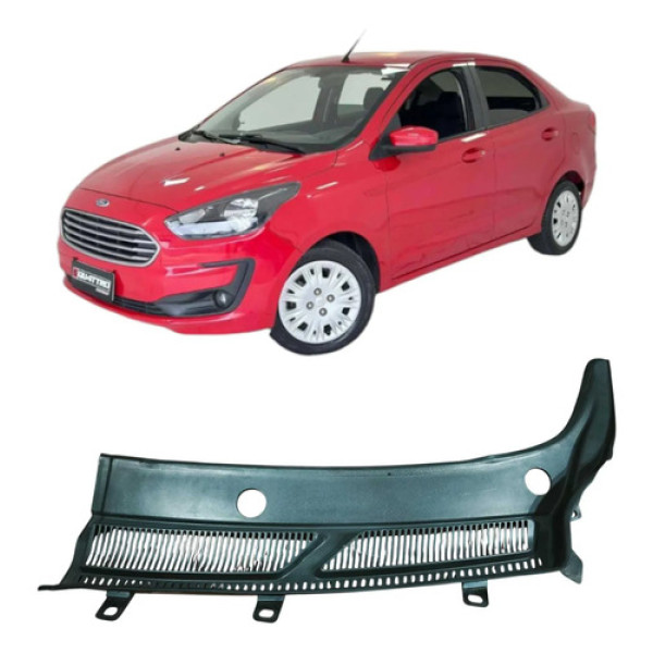 Churrasqueira Grade Esquerdo Ford Ka 2020 1.0 E3b5a02217ah Preto Fosco