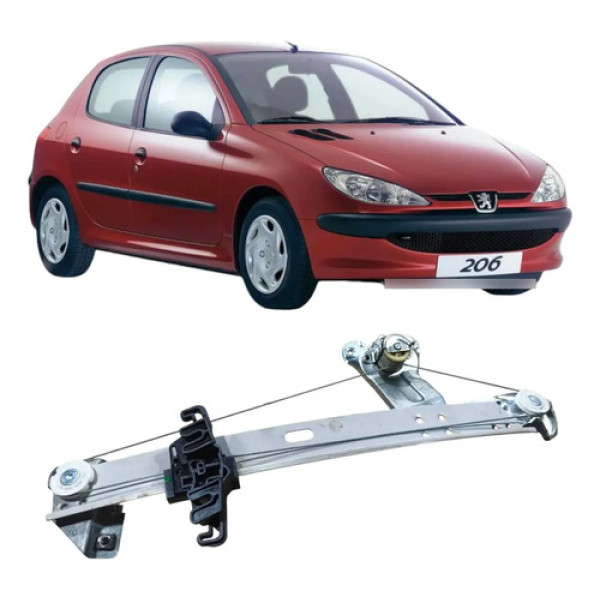 Maquina Traseira Direita Peugeot 206 1.4 2008 9684739880