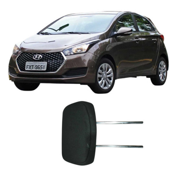 Encosto Cabeça Traseiro Hyundai Hb20 2018 1.0 Original Preto