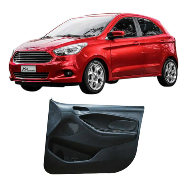 Forro Porta Dianteiro Direito Ford Ka 2018-2021 E3b5a060b00 Preto