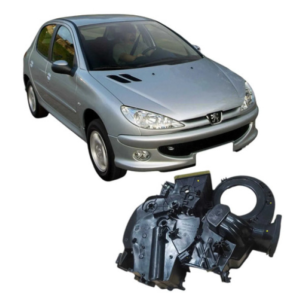 Carcaça Caixa Evaporadora Peugeot 206 1.4 2008 5a6120100