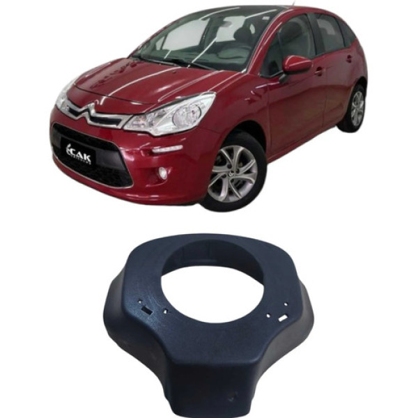 Moldura Volante Citroen C3 1.5 2013 2014 72911001 Original Preto
