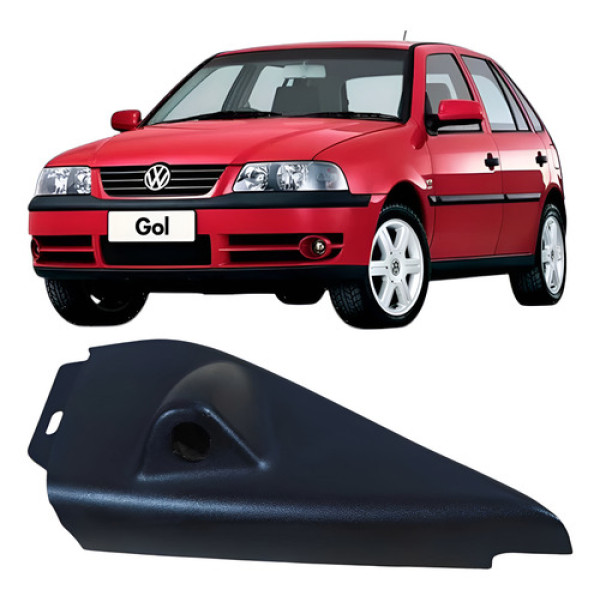 Acabamento Interno Retrovisor Direito Volkswagen Gol 2005  Prateado