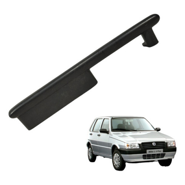Puxador Porta Lado Direito Fiat Uno 2 Porta 2005 A 2010 Preto