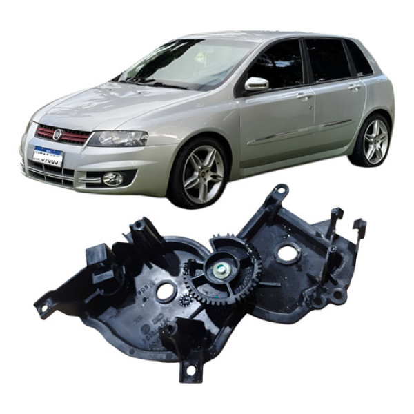 Tampa Lateral Caixa Ventilação Esquerdo Stilo 2009 46723500 Vermelho