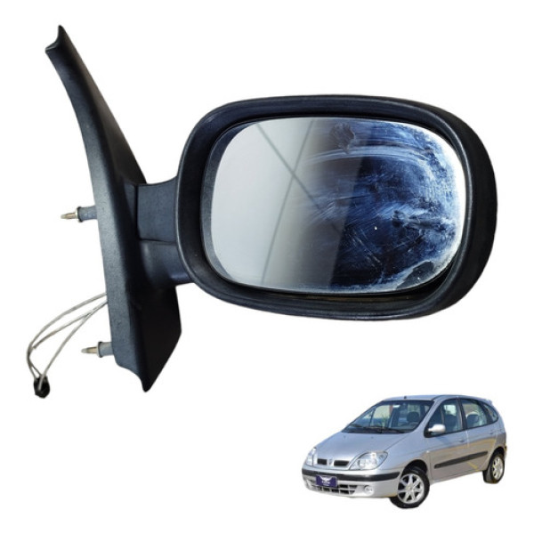 Retrovisor Manual Direito Renault Scenic Clio 1999 A 2012
