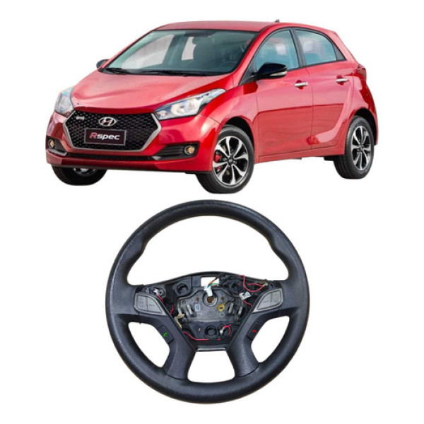 Volante Direçao Hyundai Hb20 1.0 3c 2019  98756 Preto