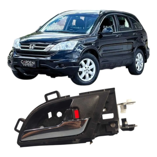 Maçaneta Interna Dianteira Direita Honda  Cr-v 2.0 2010 Preto Dianteira