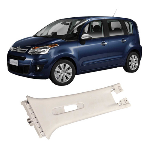 Acabamento Coluna Cinto Direita C3 Picasso 1.5 2014  Branco