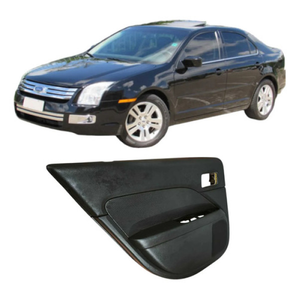 Forro Porta Traseiro Esquerdo Ford Fusion 2006 2.3  Preto