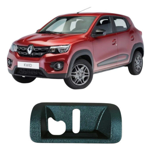 Moldura Batente Tampa Porta Mala Renault Kwid 2018 909300814 Verde Metálico