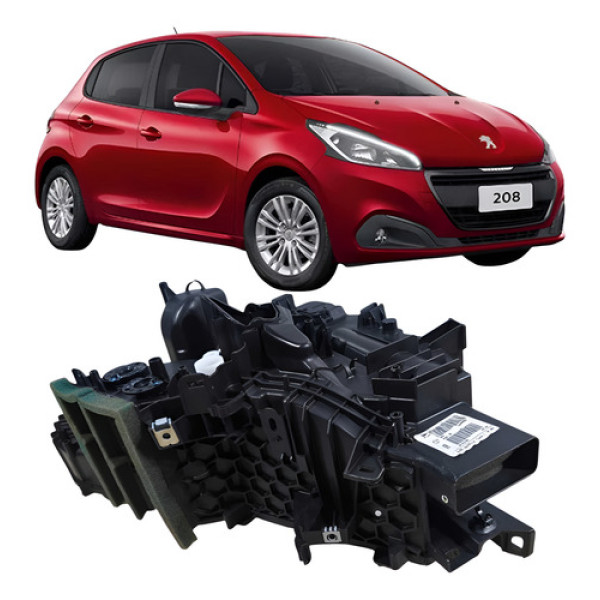 Carcaça Caixa Evaporadora Ar Peugeot 208 1.2 3c 2019 Prata Prata