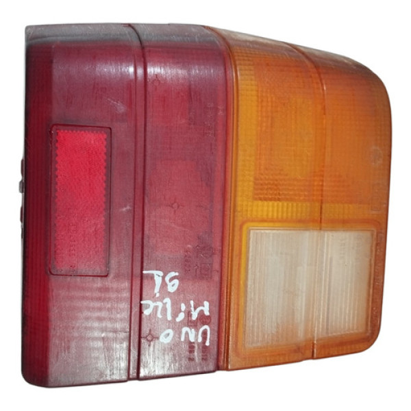 Lente Lanterna Traseira Esquerda Fiat Uno Mille Brio 1991 Tricolor