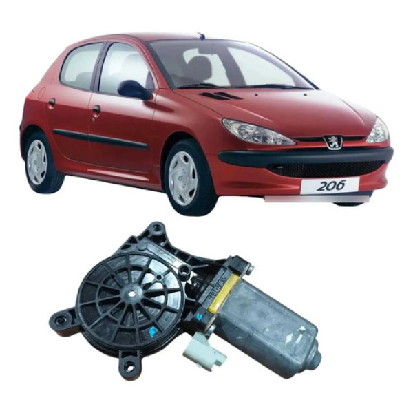  Motor Vidro Dianteiro Esquerdo Peugeot 206 Original