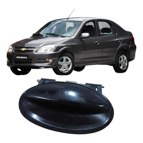 Maçaneta Externa Traseira Esquerda Gm Prisma 2012 94705895 Preto Traseira