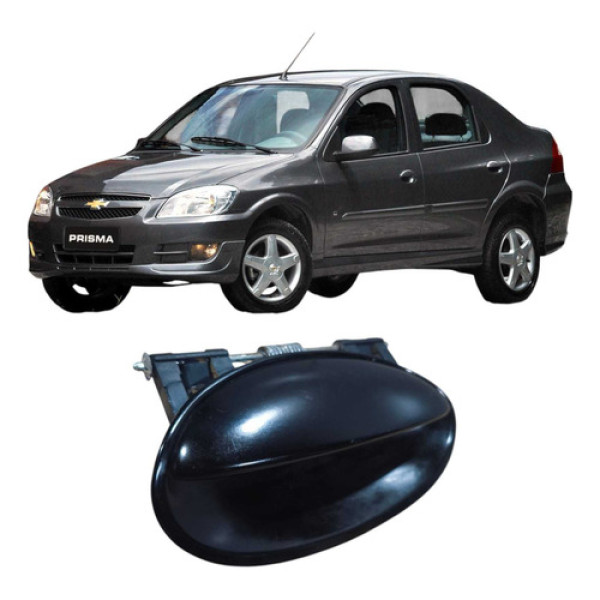 Maçaneta Traseira Direita Chevrolet Prisma 2012 94705894 Preto Traseira