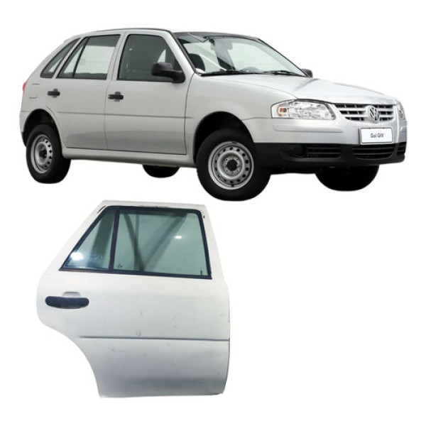Porta Traseira Direita Branca Vw Gol 2009 4 Portas 02ke89280 Traseira Direita Branco