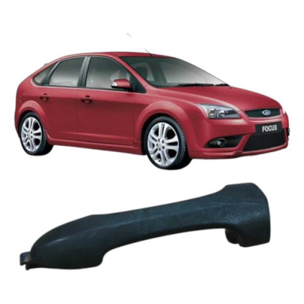 Maçaneta Traseira Direita Ford Focus 2008 1.6 Preto Traseira