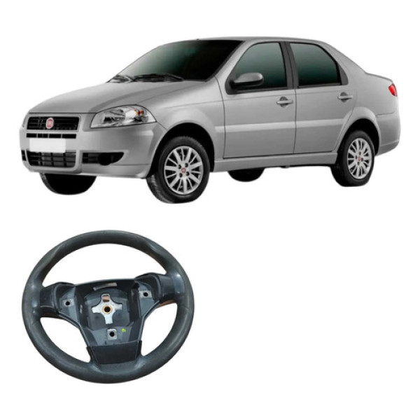 Volante Direção Fiat Siena 1.0 2013 4006799 Original Preto