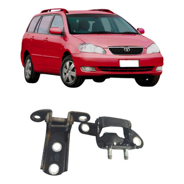 Par Dobradiças Traseira Direita Corolla Fielder 2005-2008 