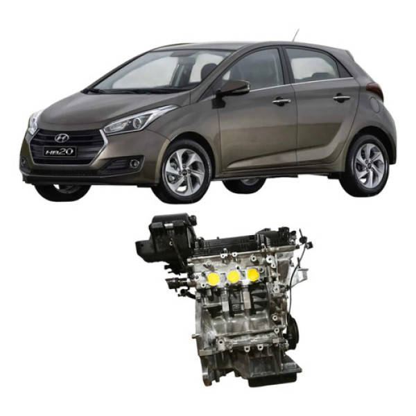 Motor Parcial Hyundai Hb20 1.0 3c 80cv Flex Original