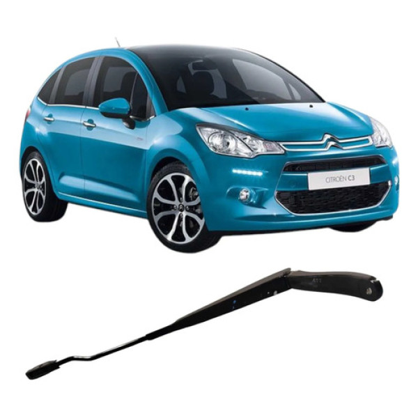 Braço Limpador Parabrisa Esquerdo C3 2013-2018 Original Esquerdo