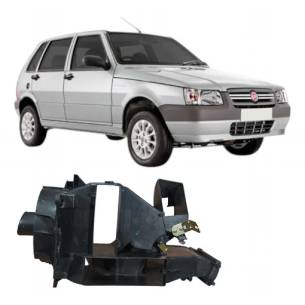 Lateral Caixa Ar Fiat Uno Mille 2004 1.0 3p Original Preto