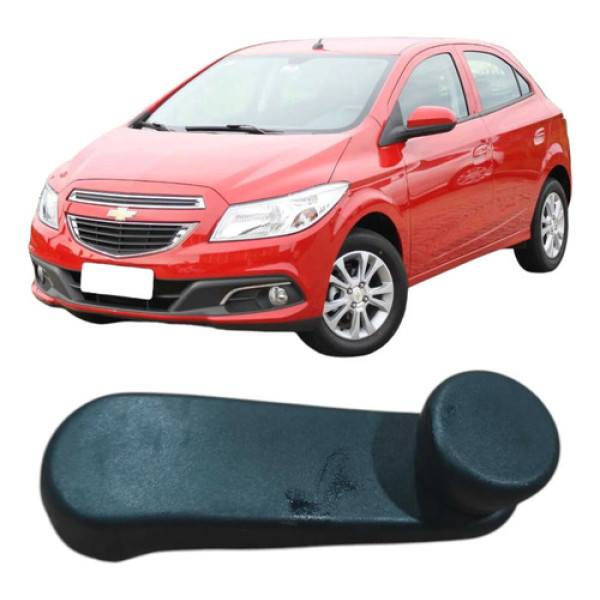 Manivela Vidro Porta Traseira Chevrolet Onix 2014 96301568 Preto