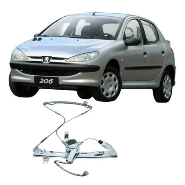 Máquina Vidro Dianteiro Direito Peugeot 206 2010 9626016880