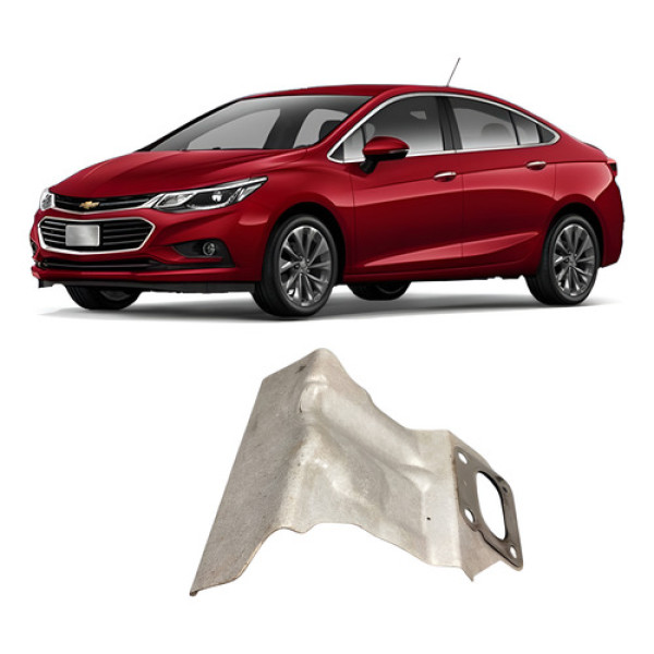Protetor Acabamento Defletor Turbina Cruze Turbo 2018-2021 . Prata