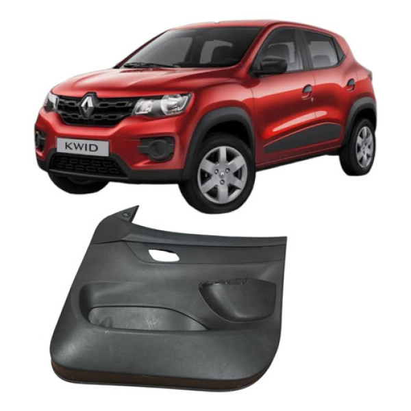 Forro Porta Dianteira Direita Renault Kwid 2018 1.0 3c  Preto