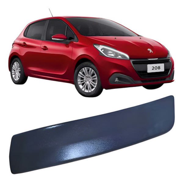 Moldura Puxador Traseiro Direito Peugeot 208 2019 9801084777 Prata
