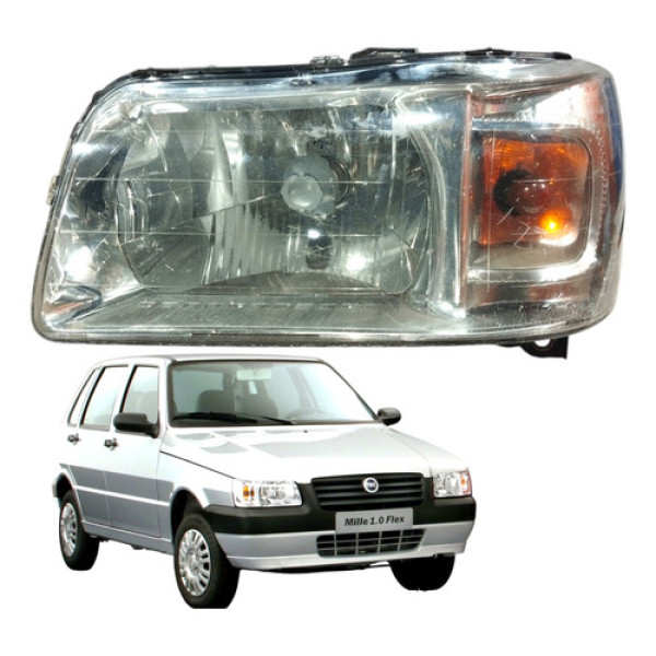 Lanterna Esquerda Uno Mille Fire 4p 1.0 2005 A 2011 Esquerdo/motorista