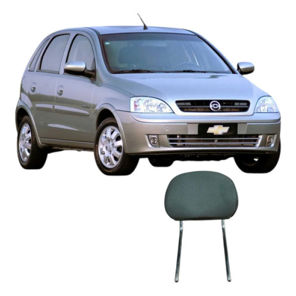 Encosto Cabeça Dianteiro Chevrolet Corsa 2006 1.8 Original Cinza-escuro