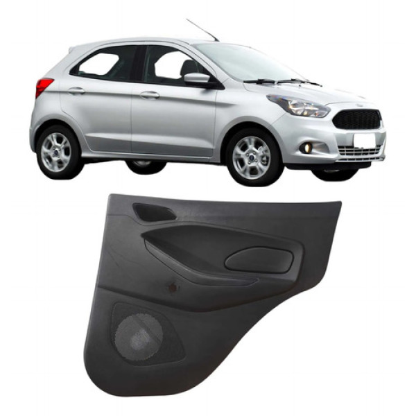 Forro Porta Traseira Direita Ford Ka 2016 2021 E3b5a27406 Preto