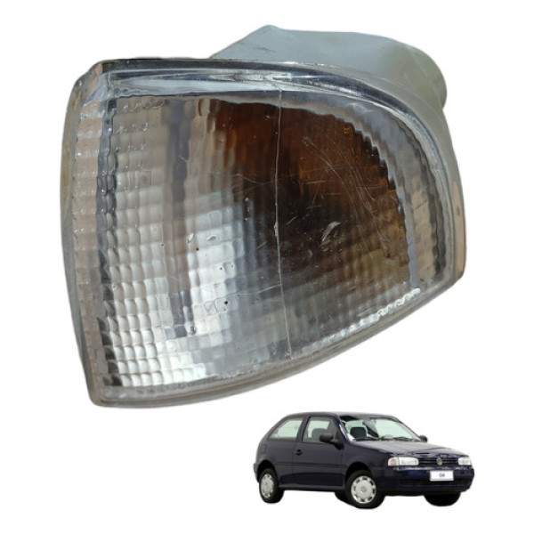 Pisca Farol Dianteiro Esquerd Vw Gol Parati Bola 1995 A 2002 Esquerdo Branco
